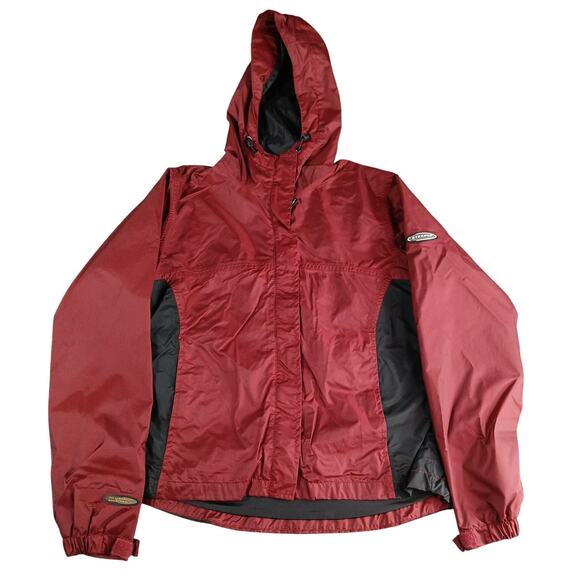 Stearns Drywear Jacket Mens Small Red Full Zip Lined Coat Hood Fishing Outdoor - Picture 1 of 7